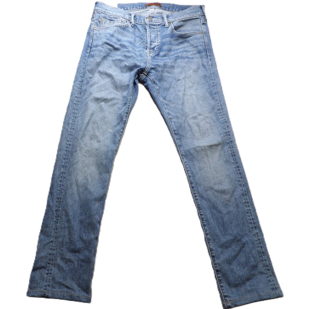 Abercrombie Fitch Jeans Men 31x30 Blue Straight Selvedge Stretch Denim 1892 Pant
